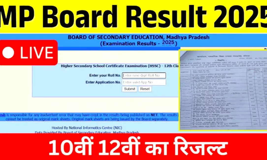 मध्यप्रदेश बोर्ड 10वीं कक्षा का रिजल्ट हुआ जारी, प्रज्ञा जायसवाल बनीं टॉपर मध्यप्रदेश बोर्ड 10वीं कक्षा का रिजल्ट हुआ जारी, प्रज्ञा जायसवाल बनीं टॉपर