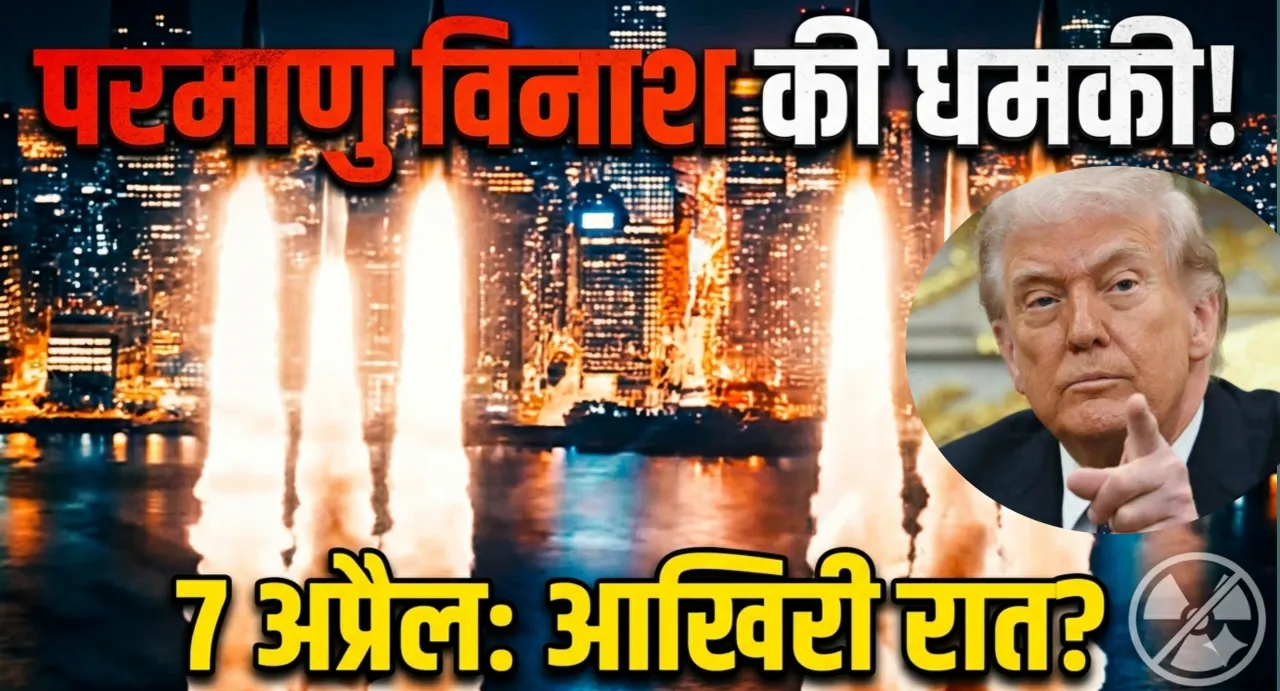 Trump's: ट्रंप की परमाणु धमकी और ईरान की 'मानव ढाल': क्या महाविनाश की ओर बढ़ रही है दुनिया 1 20260407 210508